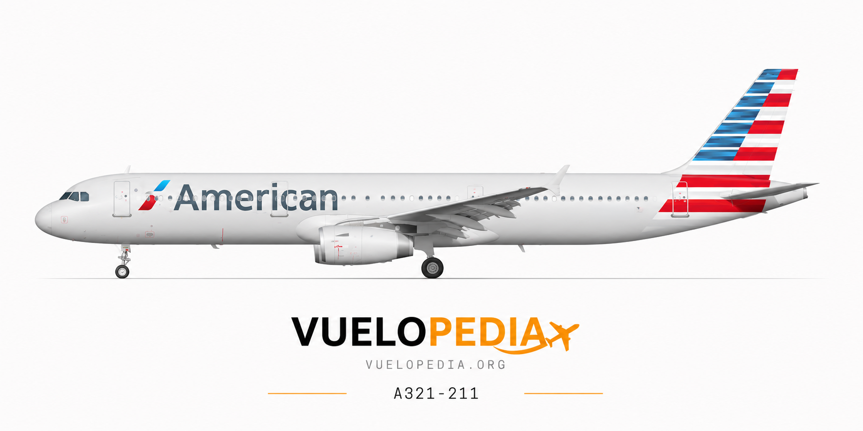 Ilustración Airbus A321XLR (A321-253NY) de American Airlines