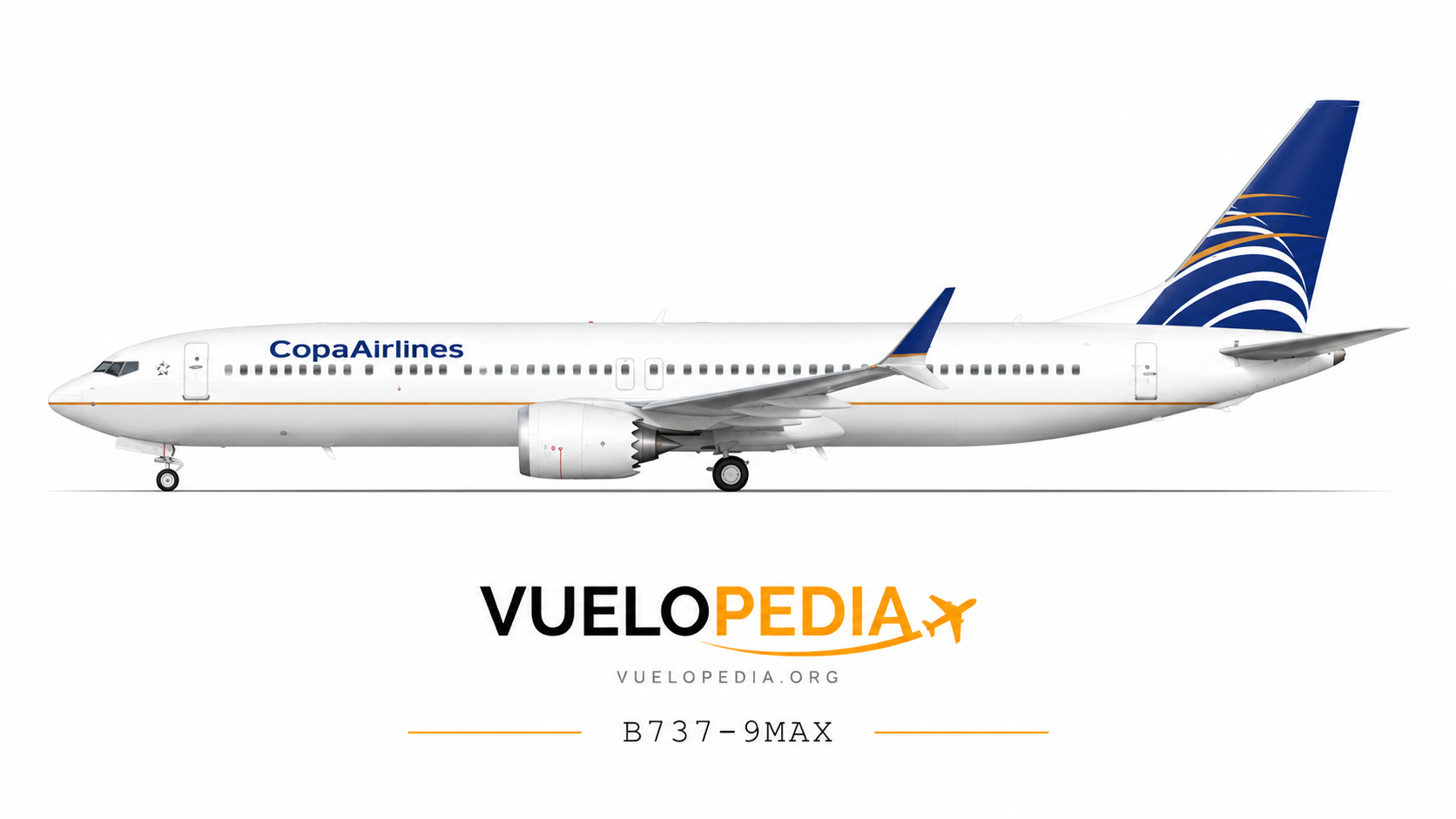 Boeing 737 MAX illustration in Copa Airlines livery