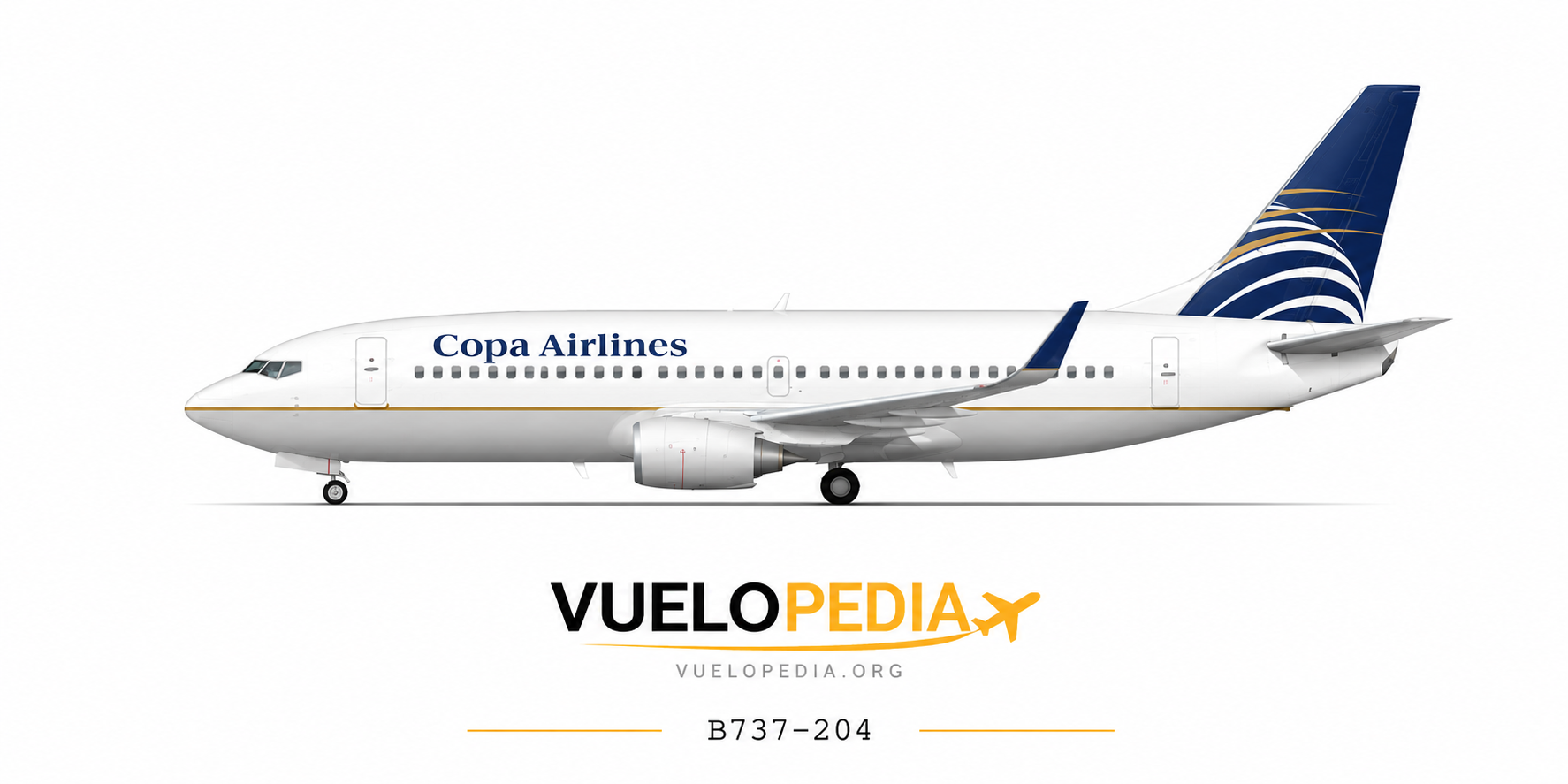 Boeing 737 illustration in Copa Airlines livery