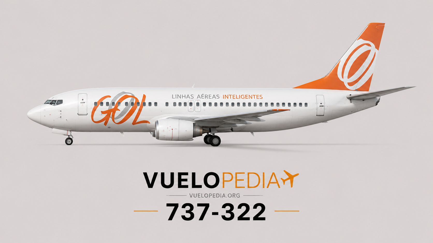 Boeing 737-300 (737-322) illustration in GOL Linhas Aéreas livery