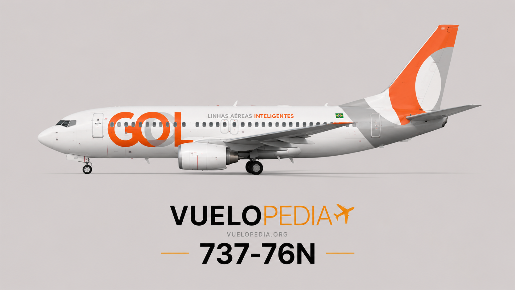 Boeing 737-700 (737-7EH) illustration in GOL Linhas Aéreas livery