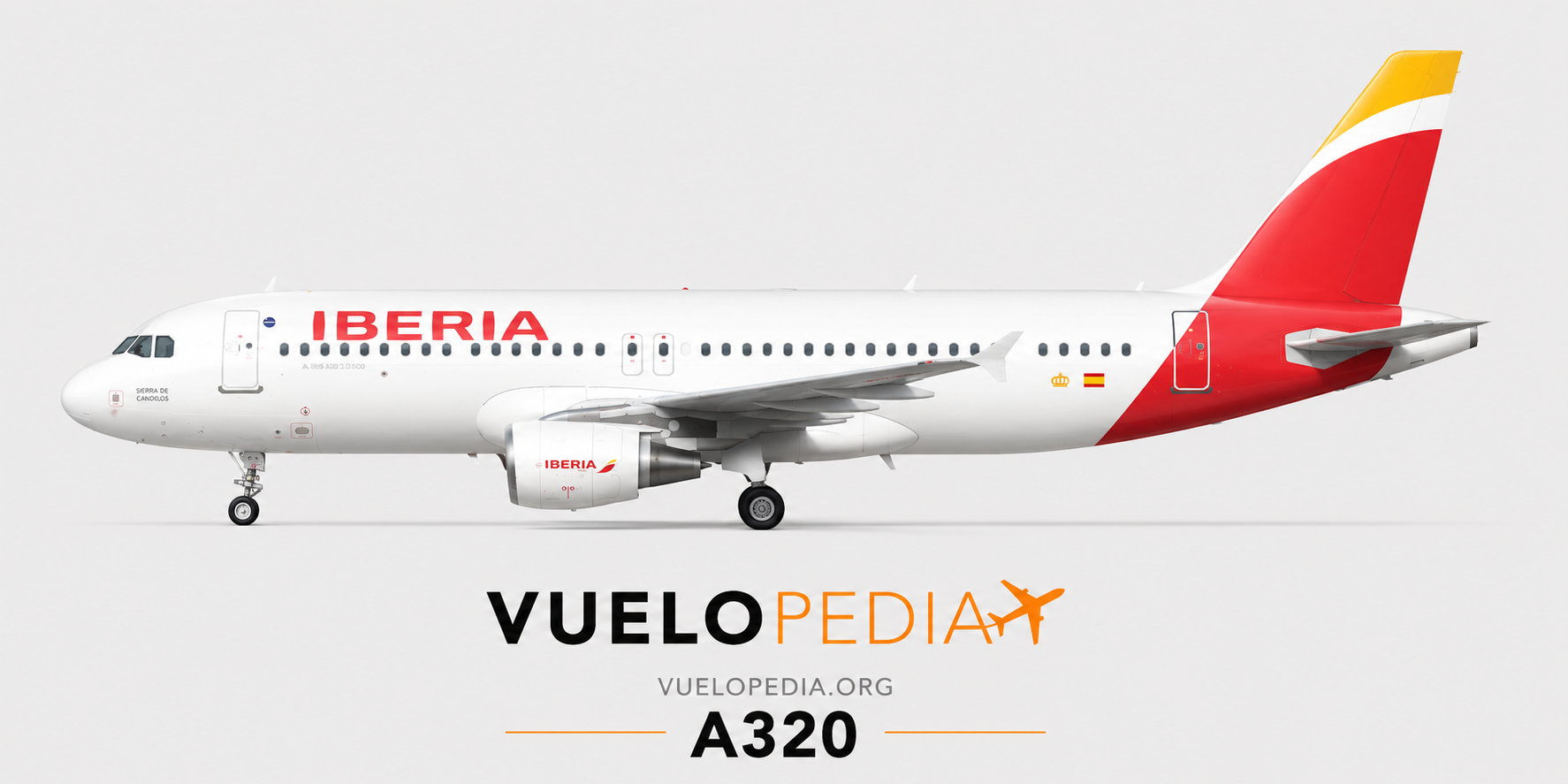 Airbus A320-200 (A320-216) illustration in Iberia Express livery