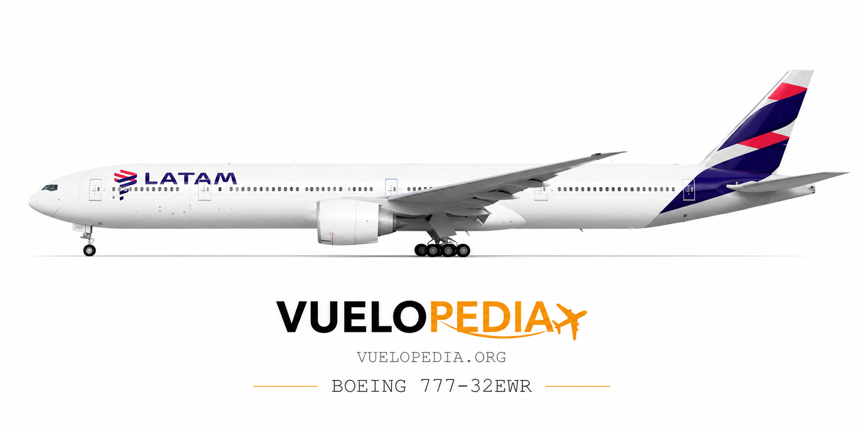 Boeing 777 illustration in LATAM livery