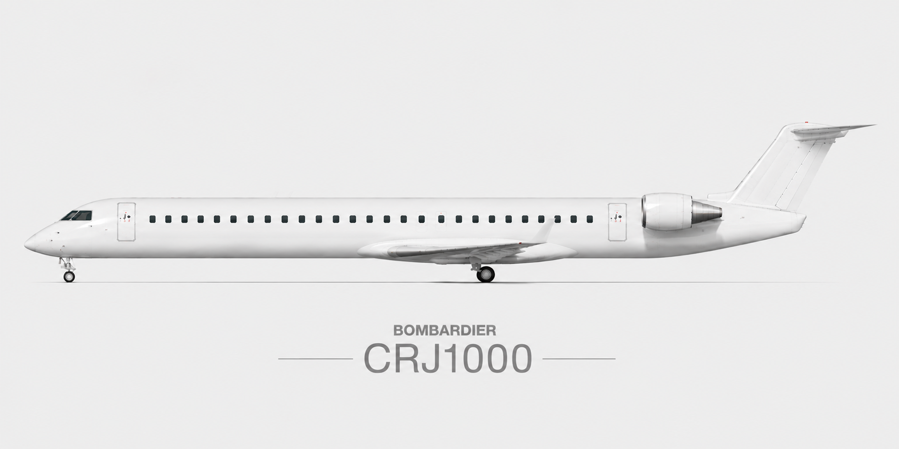 Ilustración Bombardier CRJ1000 (CL-600-2E25) de Garuda Indonesia