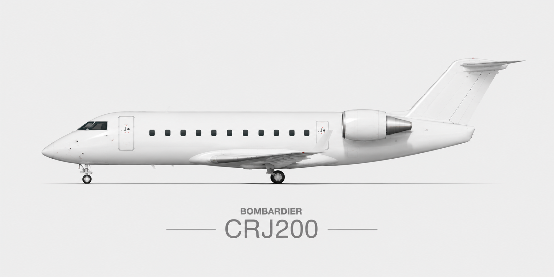 Bombardier CRJ200 (CL-600-2B19) illustration in Fly540 livery