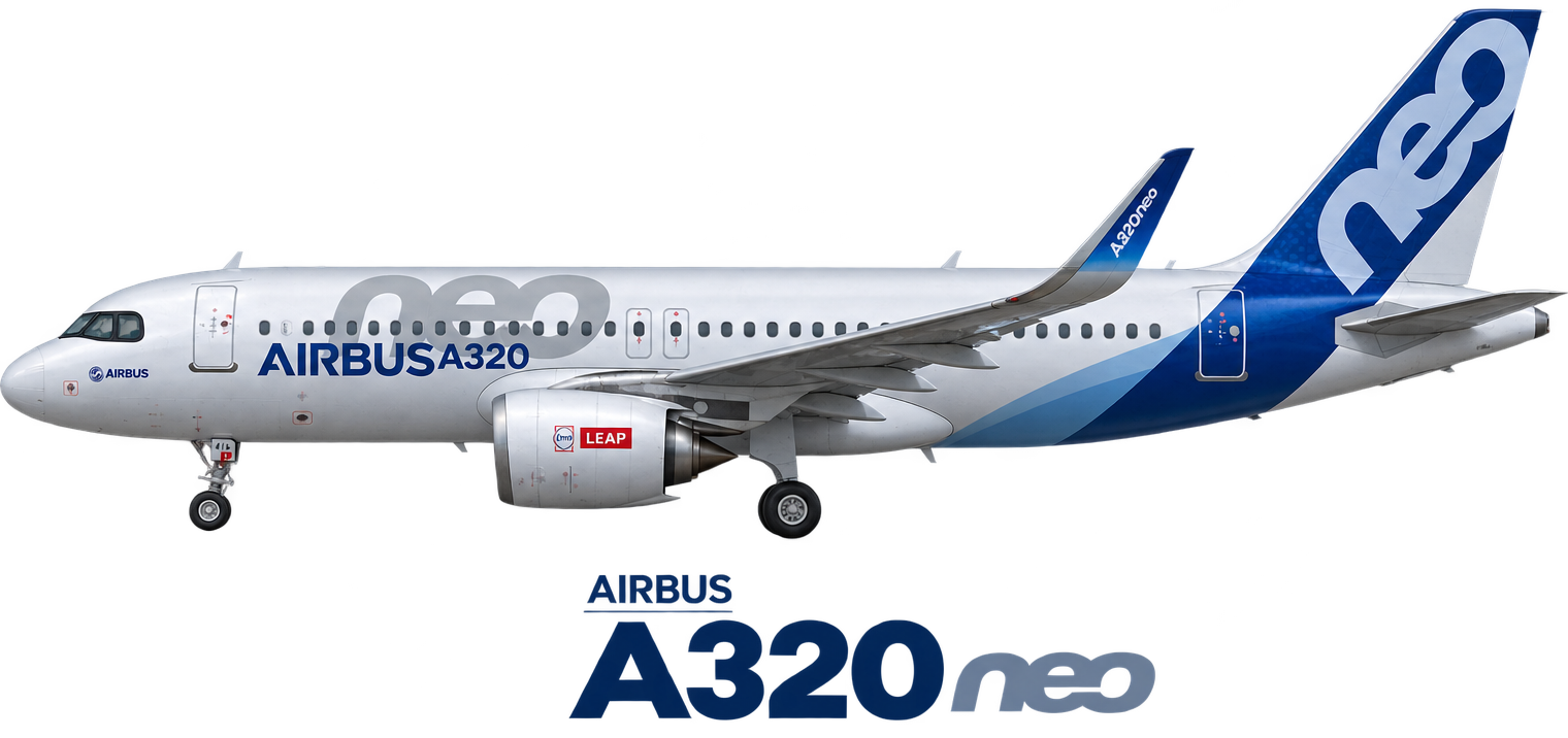 Airbus A320neo illustration in Desconocida livery