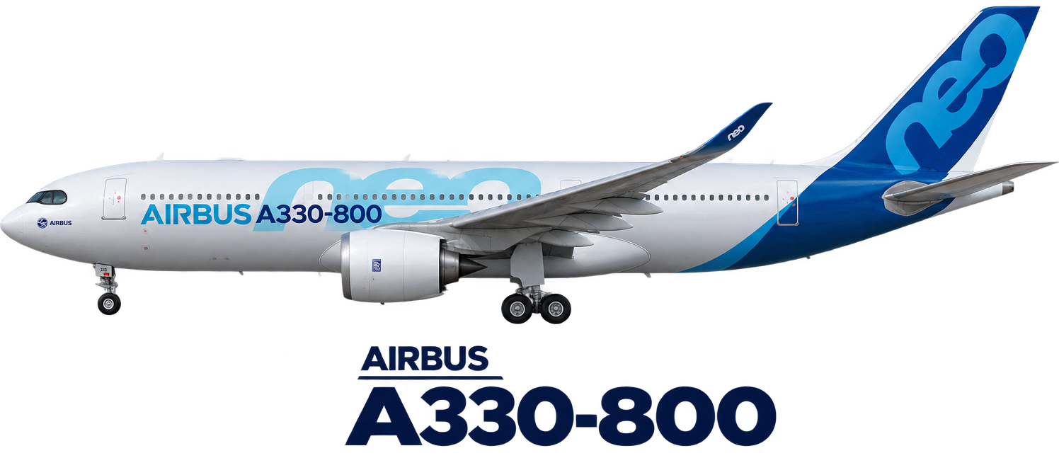 Airbus A330-800 (A330-841) illustration in Kuwait Airways livery
