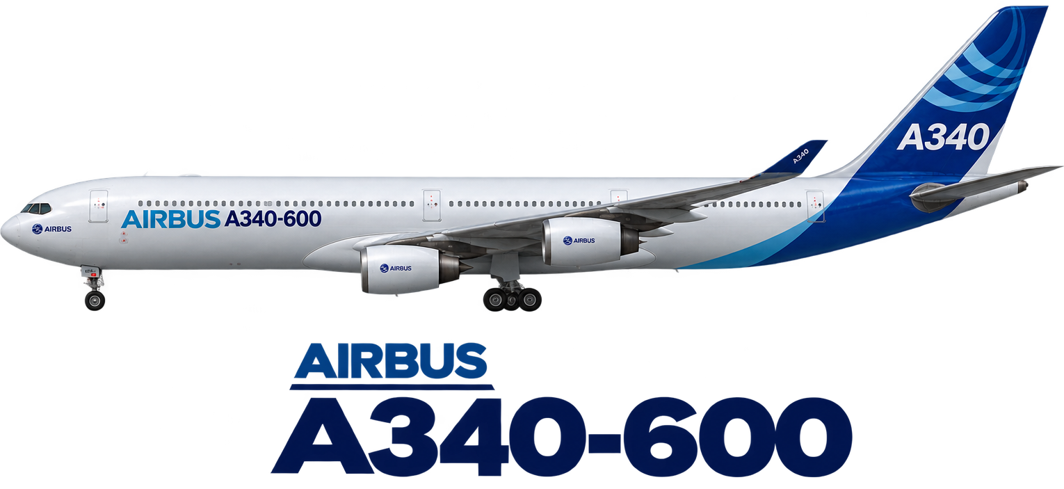 Airbus A340-600 illustration in Desconocida livery