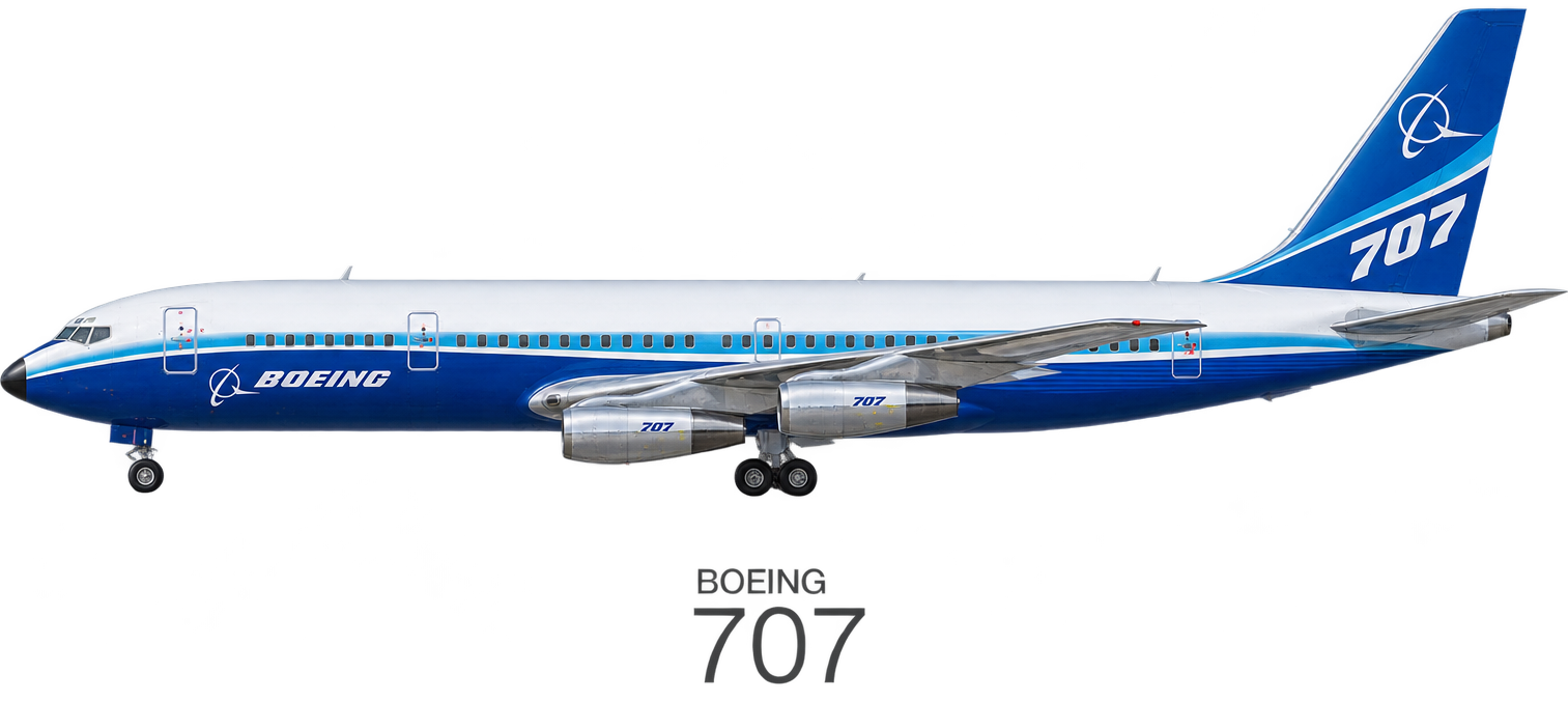 Ilustración Boeing 707