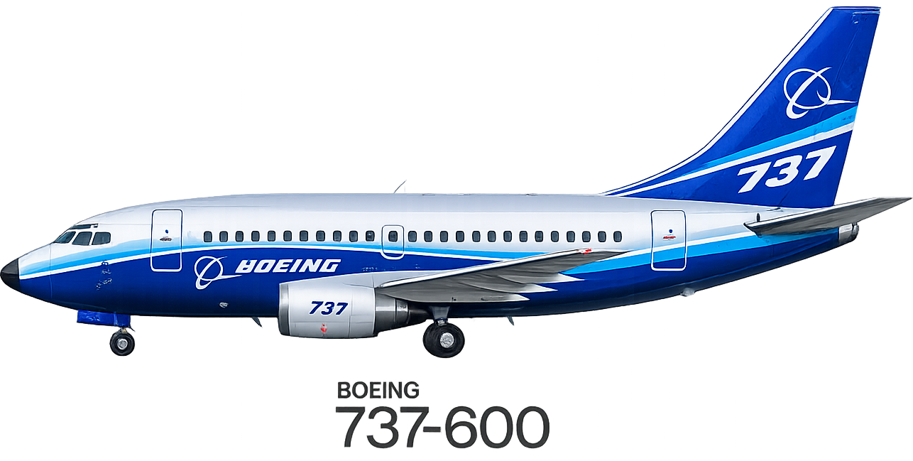Boeing 737-600 (737-683) illustration in SAS Scandinavian Airlines livery