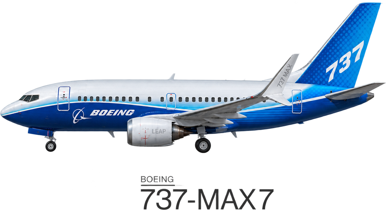 Boeing 737 MAX 8 (737-8) illustration in Malta Air livery