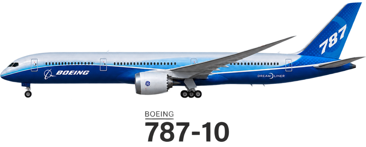 Boeing 787-10 illustration in British Airways livery