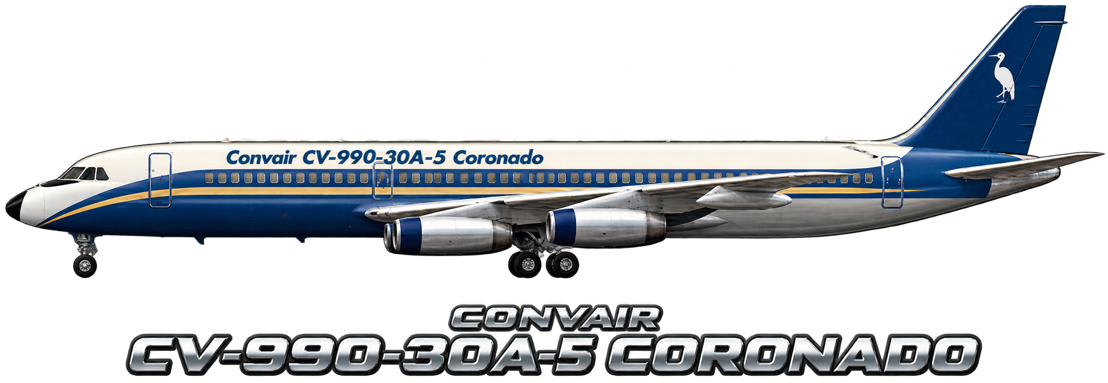Convair 990 Coronado illustration