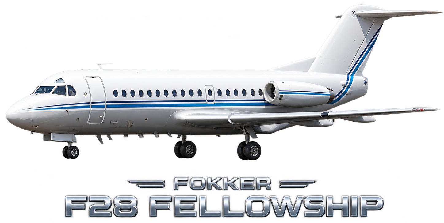 Fokker F28 Fellowship illustration
