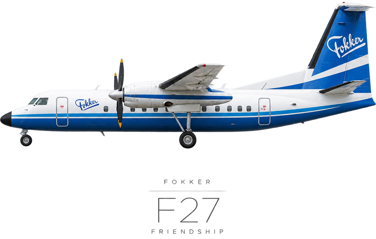 Fokker F27 Friendship illustration