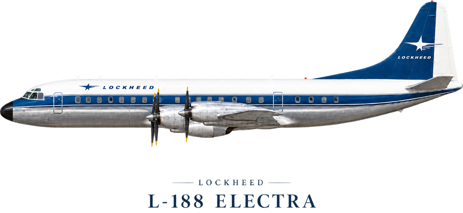 Ilustración Lockheed L-188 Electra