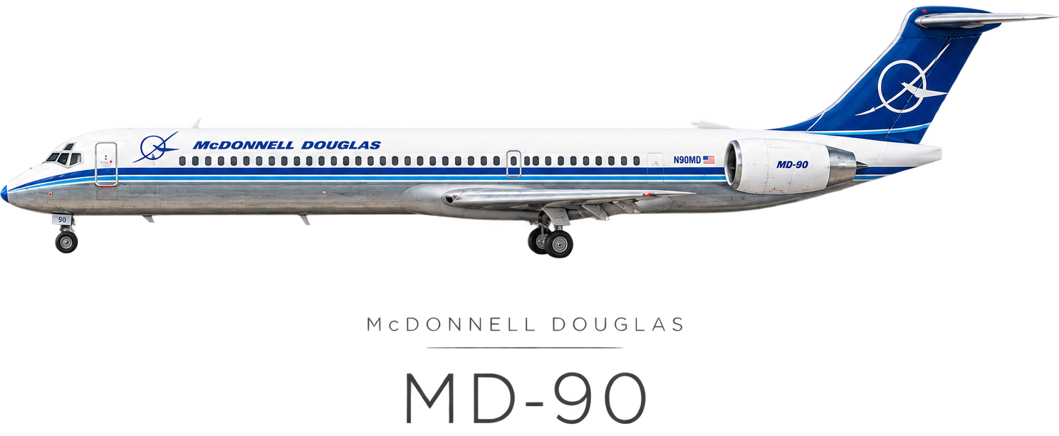Ilustración McDonnell Douglas MD-90-30 de Lion Air