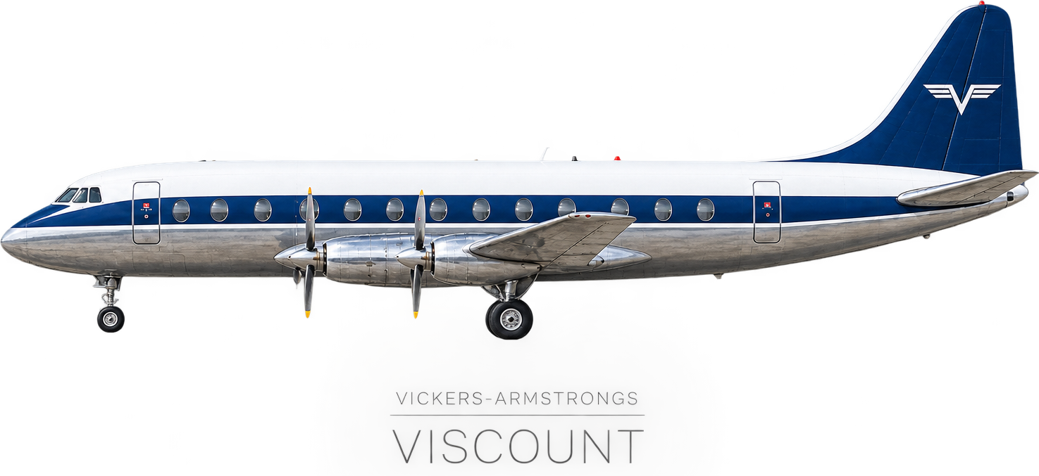 Ilustración Vickers Viscount