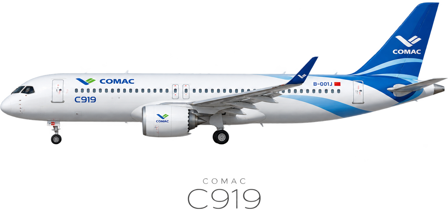 Ilustración Comac C919