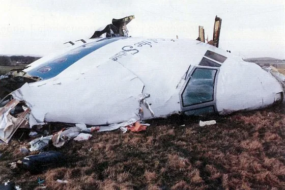 Photograph related to Pan Am Flight 103 over Lockerbie