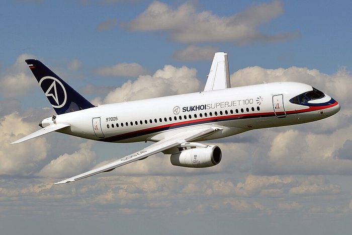 Vuela el Superjet ruso