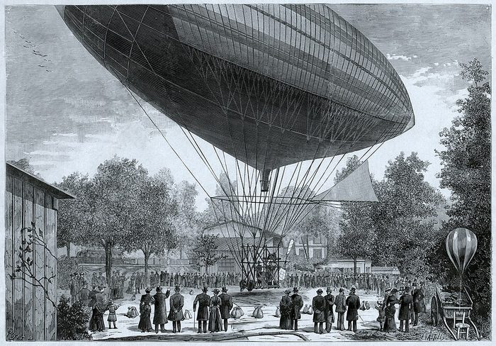 El primer dirigible eléctrico
