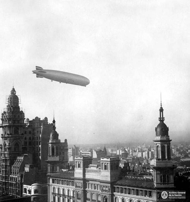 The Graf Zeppelin crosses the Atlantic for the first time