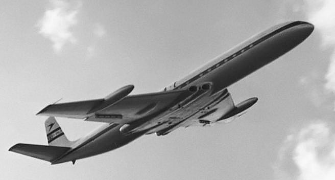 The first jet airliner on American soil