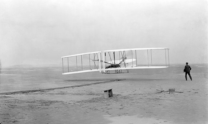 Kitty Hawk: the first flight in history