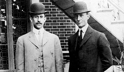 Portrait of Los hermanos Wright