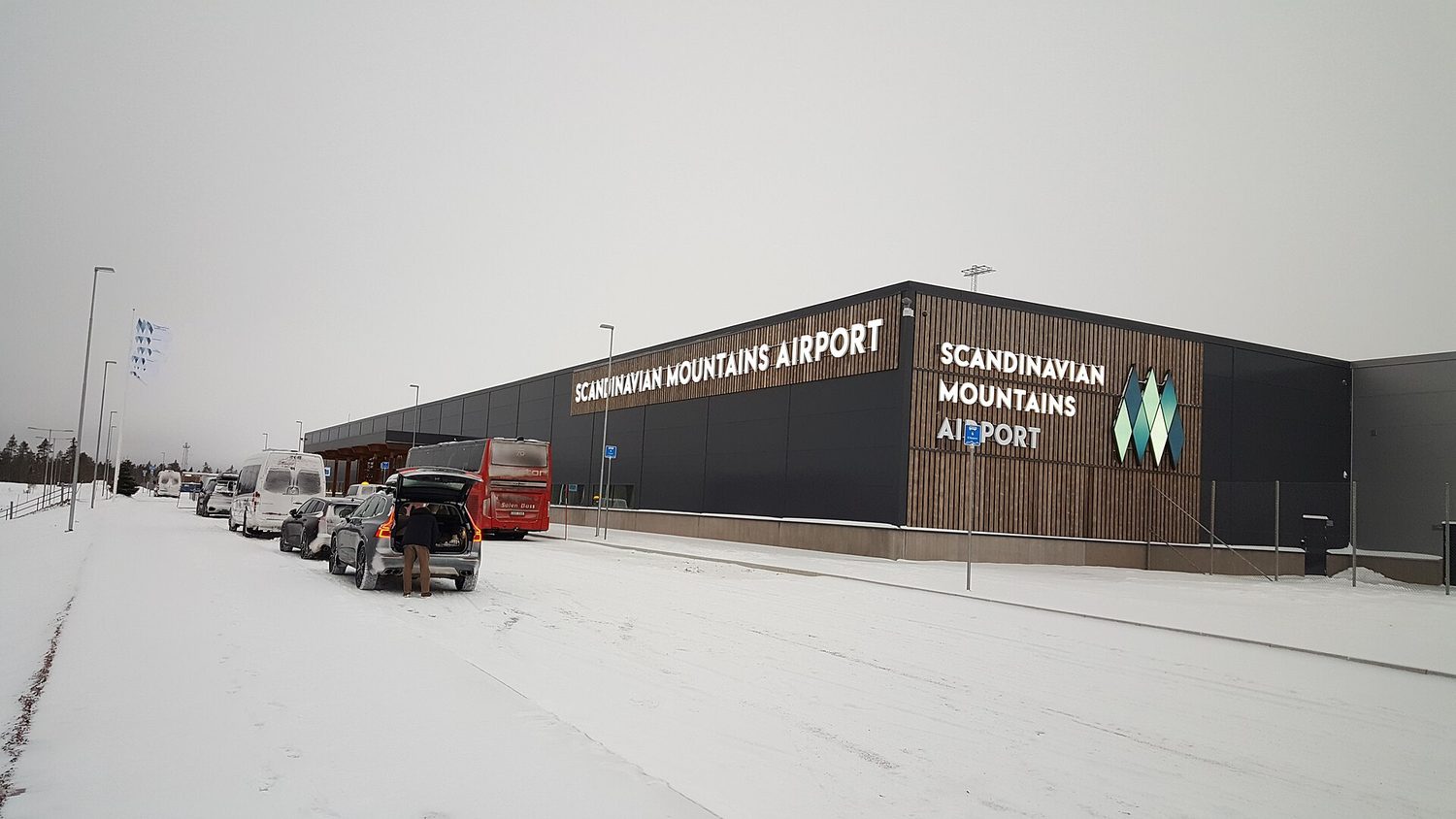 Aeropuerto de las montañas escandinavas